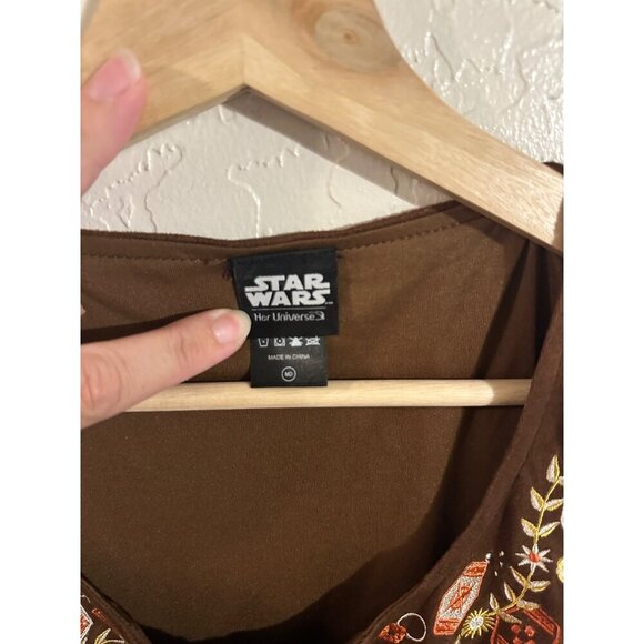 Star Wars Her Universe Han Solo Suede Zipper Mini Dress Costume - Picture 10 of 11